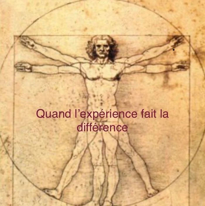 Illustration de l'Homme de Vitruve — proportions et mobilité du corps